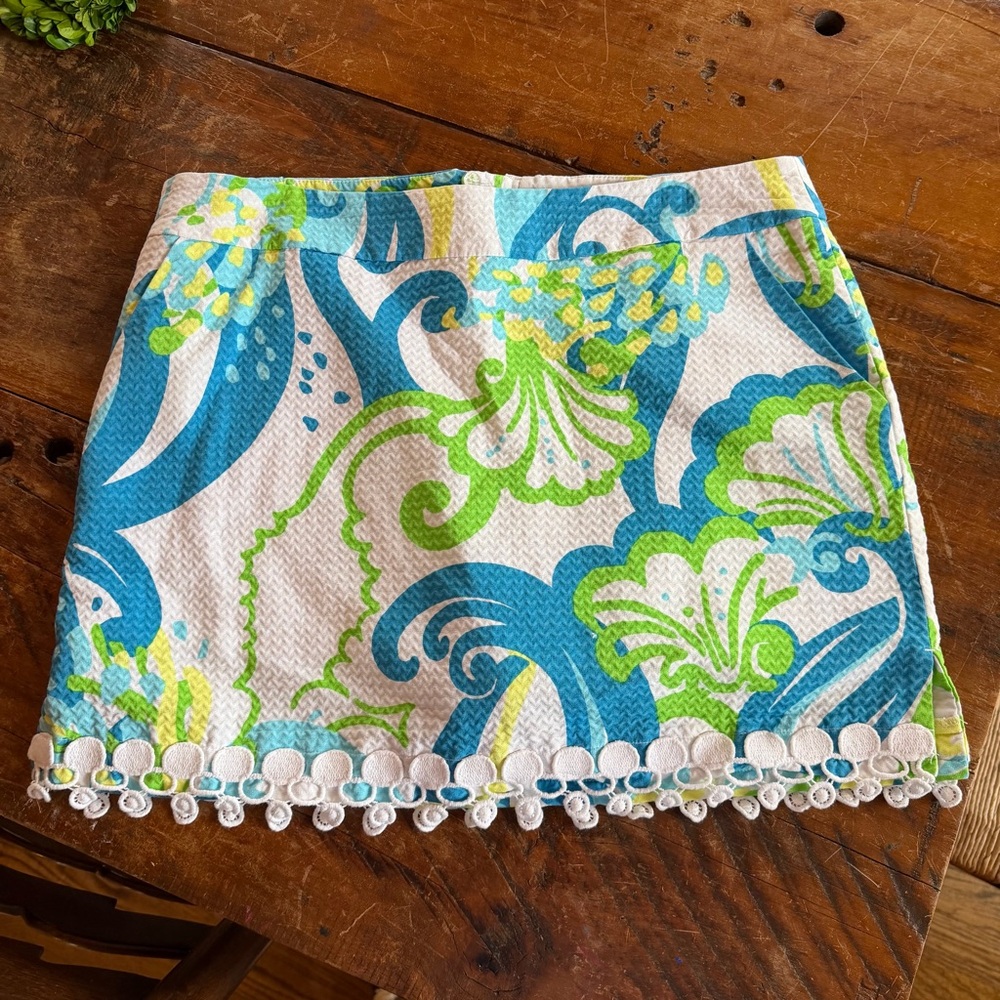 Lilly Pulitzer Marigold Crystal Coast Skort